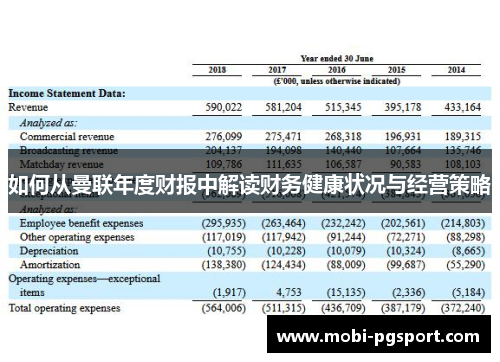 如何从曼联年度财报中解读财务健康状况与经营策略